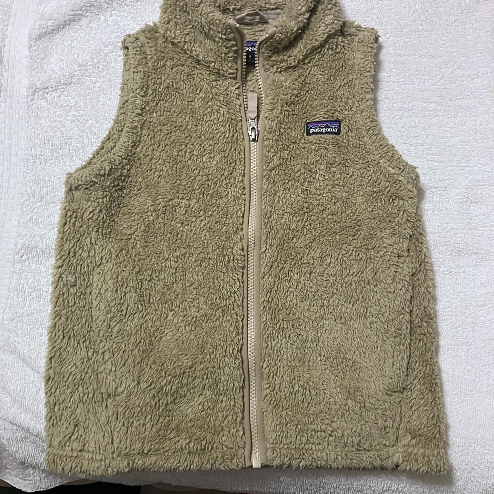 Patagonia Fleece Vest in Tan